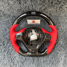 Carregar imagem no visualizador da galeria, TTD Craft bmw 1 SÉRIE F20 F21 / 2 SÉRIE F22 F23 / 3 SÉRIE F30 F31 F35 / 4 SÉRIE F32 F33 F36 SPORT Volante de fibra de carbono com paddle shifter