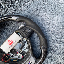 Load image into Gallery viewer, TTD Craft BMW F10 F11 F07 F06 F12 F13 F01 F02 F03 F04 Carbon Fiber Steering Wheel With Led