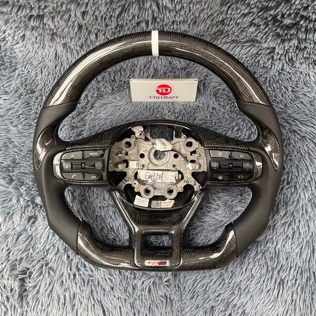 TTD Craft  Kia 2021-2024 k5  Carbon Fiber Steering Wheel