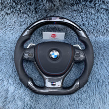 Загрузить изображение в средство просмотра галереи, TTD Craft BMW F10 F11 F07 F06 F12 F13 F01 F02 F03 F04 Carbon Fiber Steering Wheel With Led