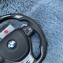 Загрузить изображение в средство просмотра галереи, TTD Craft BMW F10 F11 F07 F06 F12 F13 F01 F02 F03 F04 Carbon Fiber Steering Wheel With Led