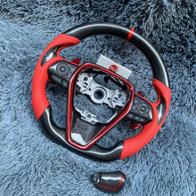 Carregar imagem no visualizador da galeria, Volante de fibra de carbono TTD Craft 8ª geração Camry 2018 - 2024 SE XSE TRD V6 V4 Avalon Venza