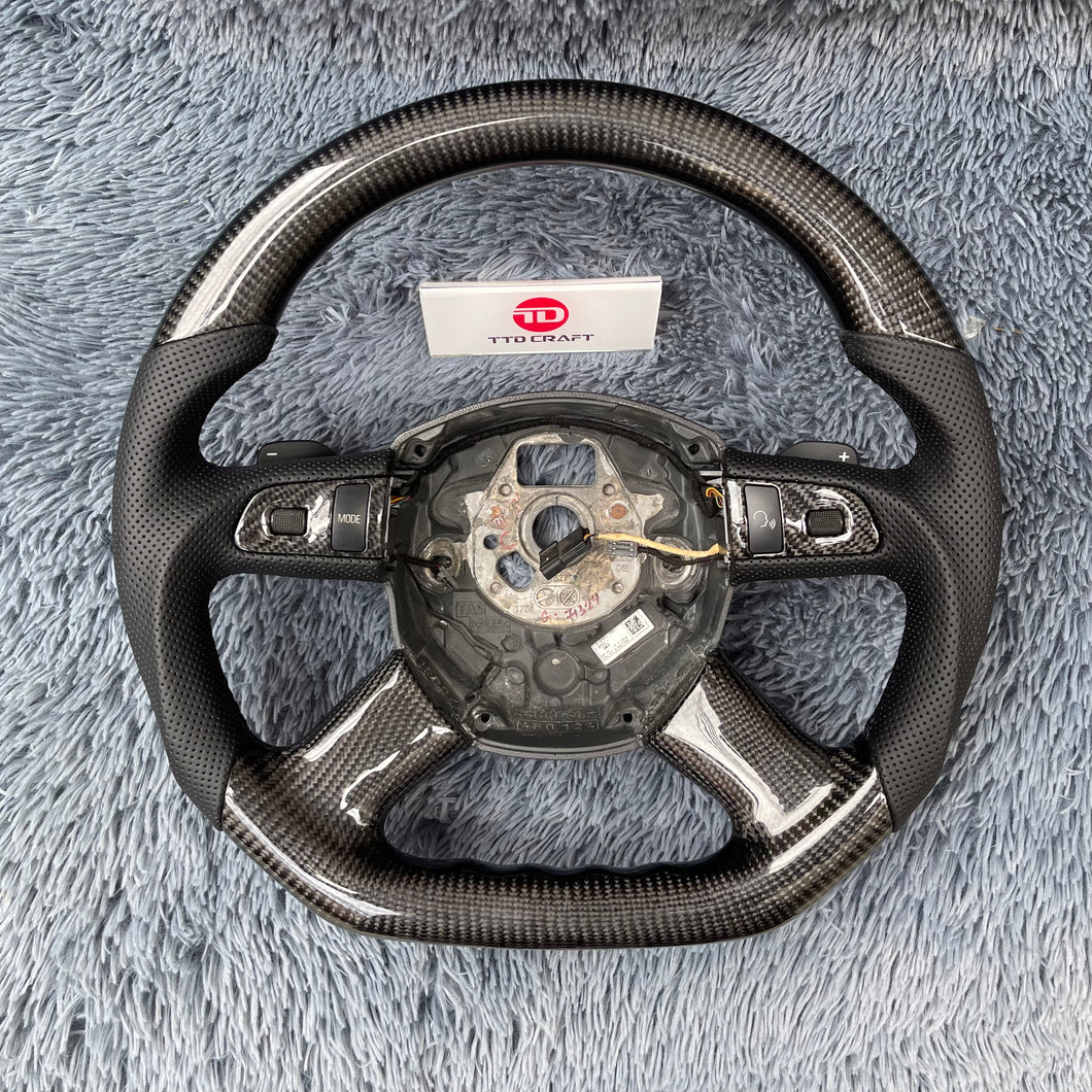 TTD Craft  Audi A3 A4 A6 A7 A8  Q5 Q7 S4 S6 Carbon Fiber Steering Wheel