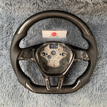 將圖片載入圖庫檢視器 Custom VW Golf MK7 Jetta Passat Black Carbon Fiber Steering Wheel 2015-2021