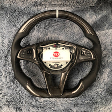 Cargar imagen en el visor de la galería, TTD Craft Benz W176 GLK350 GLK500 C250 C300 C350 C180 Volante de fibra de carbono