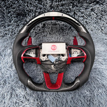 Загрузить изображение в средство просмотра галереи, Custom Ergonomic Gloss Carbon Steering Wheel for 16-23 Challenger | TTD Craft