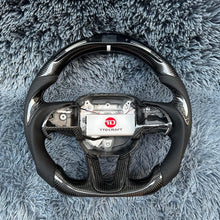 Загрузить изображение в средство просмотра галереи, Real Carbon Fiber Custom Steering Wheel for 14-23 Dodge Durango | TTD Craft