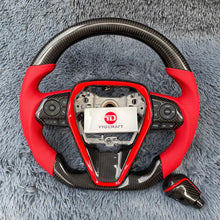 Загрузить изображение в средство просмотра галереи, TTD Craft Toyota 2018-2024 Camry SE XSE TRD V6 Venza Carbon Fiber Steering Wheel