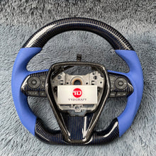 Загрузить изображение в средство просмотра галереи, TTD Craft Toyota 2018-2024 Camry SE XSE TRD V6 Venza Carbon Fiber Steering Wheel