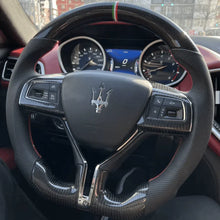 Charger l'image dans la galerie, TTD Craft Maserati 2014-2021 Ghibli / 2017-2023 Levante / 2014-2022 Quattroporte Carbon Fiber Steering Wheel