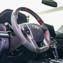 Carregar imagem no visualizador da galeria, TTD Craft 2014-2021 Tundra 2016-2022 Tacoma 2015-2022 4runner TRD Volante de fibra de carbono