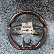 Carregar imagem no visualizador da galeria, TTD Craft 10ª geração Civic 2016-2021 FK8 FK7 Tipo R SI Volante de fibra de carbono forjado com flocos vermelhos
