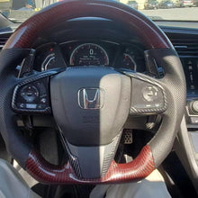 Загрузить изображение в средство просмотра галереи, Carbon Fiber Steering Wheel For 10th gen 2016-2021 Honda Civic | TTD Craft