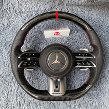 Carregar imagem no visualizador da galeria, Volante de fibra de carbono TTD Craft Benz classe E AMG W206 w213