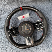Carregar imagem no visualizador da galeria, Volante de fibra de carbono TTD Craft Benz classe E AMG W206 w213