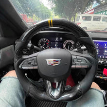 Lade das Bild in den Galerie-Viewer, TTD Craft Cadillac 2020-2025 CT4 CT4-V Blackwing / CT5 CT5-V Blackwing / 2019-2025 XT4 Carbon Fiber Steering Wheel