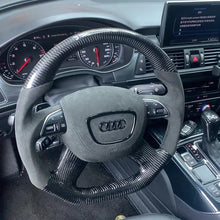 Load image into Gallery viewer, TTD Craft   Audi A4  A6 A7 A8 A8L Q3 Q5 Q7 Carbon Fiber Steering Wheel
