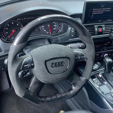 Carregar imagem no visualizador da galeria, Volante de fibra de carbono TTD Craft Audi A4 A6 A7 A8 A8L Q3 Q5 Q7