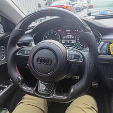 Cargar imagen en el visor de la galería, Volante de fibra de carbono TTD Craft para Audi A3, A4, A5, A6, A7, A8, S3, S4, S5, S6, S7, S8, RS3, RS4, RS5, RS6 y SQ5.