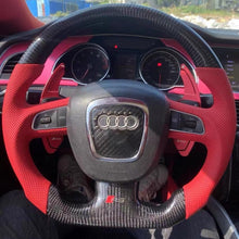 Carregar imagem no visualizador da galeria, Volante de fibra de carbono TTD Craft Audi B7 B8 S4 S5 A3 A4 A5 A6 A8 Q5 Q7 RS5
