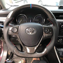 Cargar imagen en el visor de la galería, Volante de fibra de carbono TTD Craft para Toyota Corolla 2014-2018 / RAV4 2013-2018