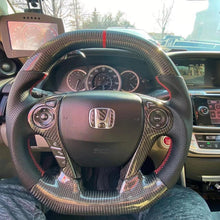 Carregar imagem no visualizador da galeria, Volante de fibra de carbono TTD Craft 9ª geração Accord 2013- 2017 Sport EX LX EX-L V6