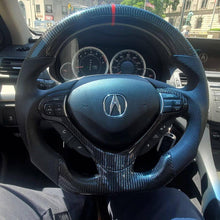 Загрузить изображение в средство просмотра галереи, TTD Craft Acura 2009-2014 TSX Honda CU2 Carbon Fiber Steering Wheel