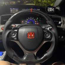 Load image into Gallery viewer, TTD Craft 9th gen Honda 2012-2015 Civic Type R FK2 SI Carbon Fiber Steering Wheel