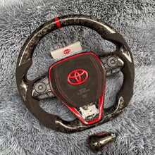 Lade das Bild in den Galerie-Viewer, TTD Craft Toyota 2018- 2024 Camry SE XSE TRD V6 Venza Carbon Fiber Steering Wheel
