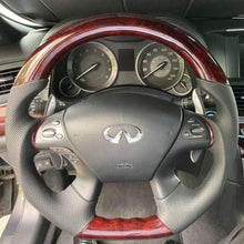 Charger l'image dans la galerie, TTD Craft Infiniti 2013-2020 QX60 / 2013-2022 Q70 Q70L / 2011-2019 M25 M35 M37 M56 Carbon Fiber Steering Wheel