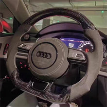 Cargar imagen en el visor de la galería, Volante de fibra de carbono TTD Craft para Audi A3, A4, A5, A6, A7, A8, S3, S4, S5, S6, S7, S8, RS3, RS4, RS5, RS6 y SQ5.