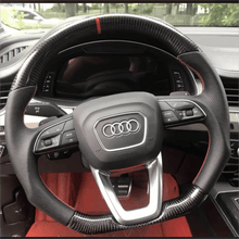 Charger l'image dans la galerie, TTD Craft Audi A4 Q3 Q5 Q7 Q8 RSQ7 RSQ8 SQ8 SQ7 SQ5 S7 RS6 Carbon Fiber Steering Wheel