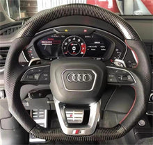 Charger l'image dans la galerie, TTD Craft Audi A4 Q3 Q5 Q7 Q8 RSQ7 RSQ8 SQ8 SQ7 SQ5 S7 RS6 Carbon Fiber Steering Wheel