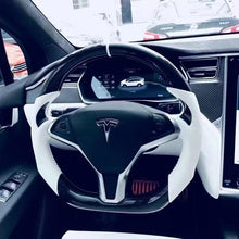 Cargar imagen en el visor de la galería, Volante de fibra de carbono TTD Craft Tesla Model S/X