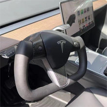 Lade das Bild in den Galerie-Viewer, TTD Craft Tesla Model 3 Y Carbon Fiber Steering Wheel