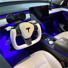 Load image into Gallery viewer, TTD Craft  Tesla  Model 3 / Y Yoke Carbon Fiber Steering Wheel
