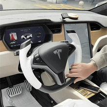 Cargar imagen en el visor de la galería, Volante de fibra de carbono TTD Craft Tesla Model S/X