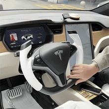 Загрузить изображение в средство просмотра галереи, TTD Craft Tesla Model S / X Yoke Carbon Fiber Steering Wheel
