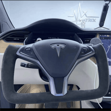Загрузить изображение в средство просмотра галереи, TTD Craft Tesla Model S / X Yoke Carbon Fiber Steering Wheel