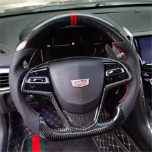 Load image into Gallery viewer, TTD Craft Cadillac 2015-2019 CTS  CTS-V/ 2013-2019 ATS ATS-V /2014-2016 ELR Carbon Fiber Steering Wheel
