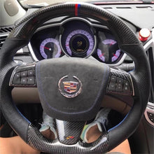 Load image into Gallery viewer, TTD Craft Cadillac 2008-2013 CTS / 2008-2009 XLR / 2008-2011 STS / 2010-2013 SRX  Carbon Fiber Steering wheel
