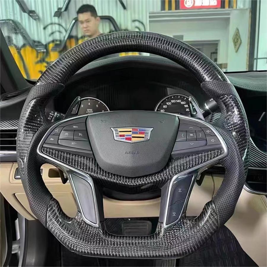 TTD Craft  Cadillac 2017-2024 XT5/  2016-2020 CT6  Carbon  Fiber   Steering wheel