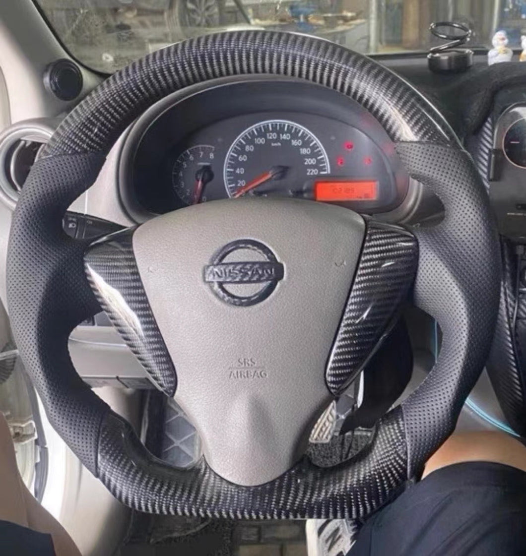 TTD Craft  Nissan 2015-2019 Versa Sentra / 2018-2021 NV200 Carbon Fiber Steering Wheel