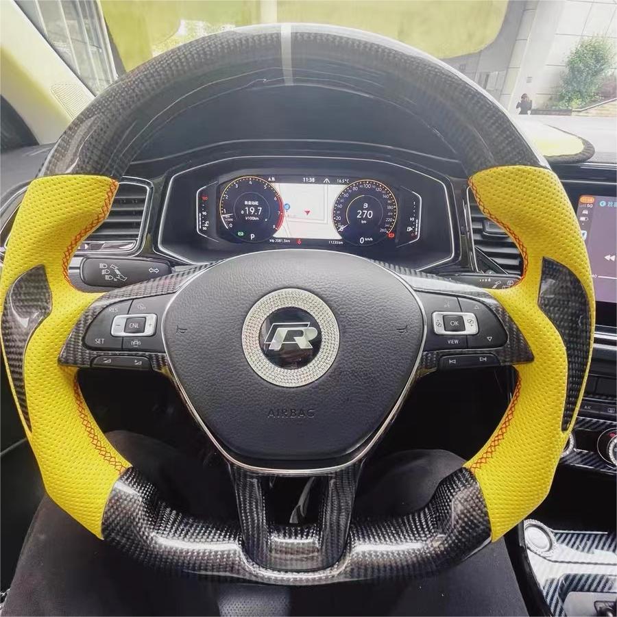 TTD Craft 2015-2019 e-Golf Hatchback Carbon Fiber Steering Wheel