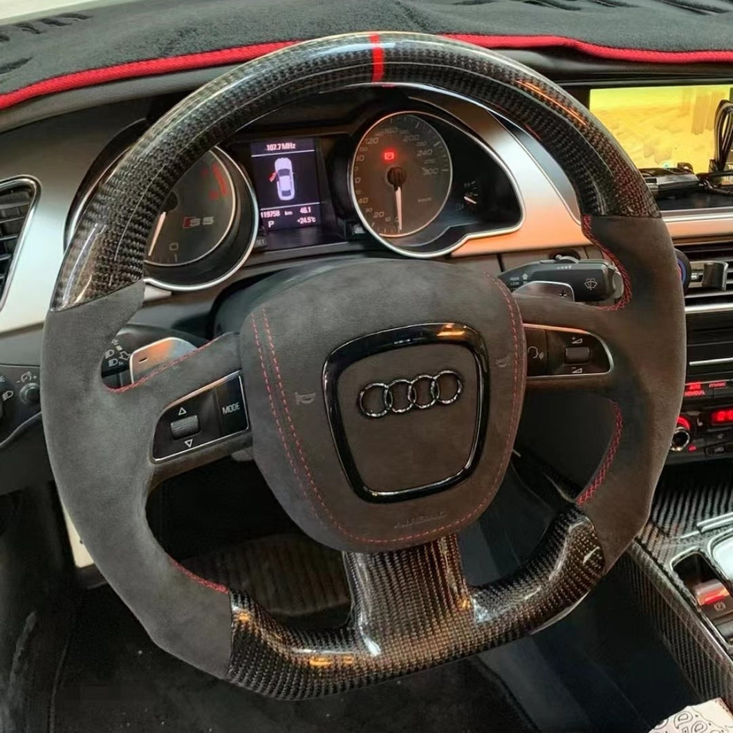TTD Craft  Audi B7 B8 S4 S5 A3 A4 A5 A6 A8 Q5 Q7 RS5 Carbon Fiber Steering Wheel