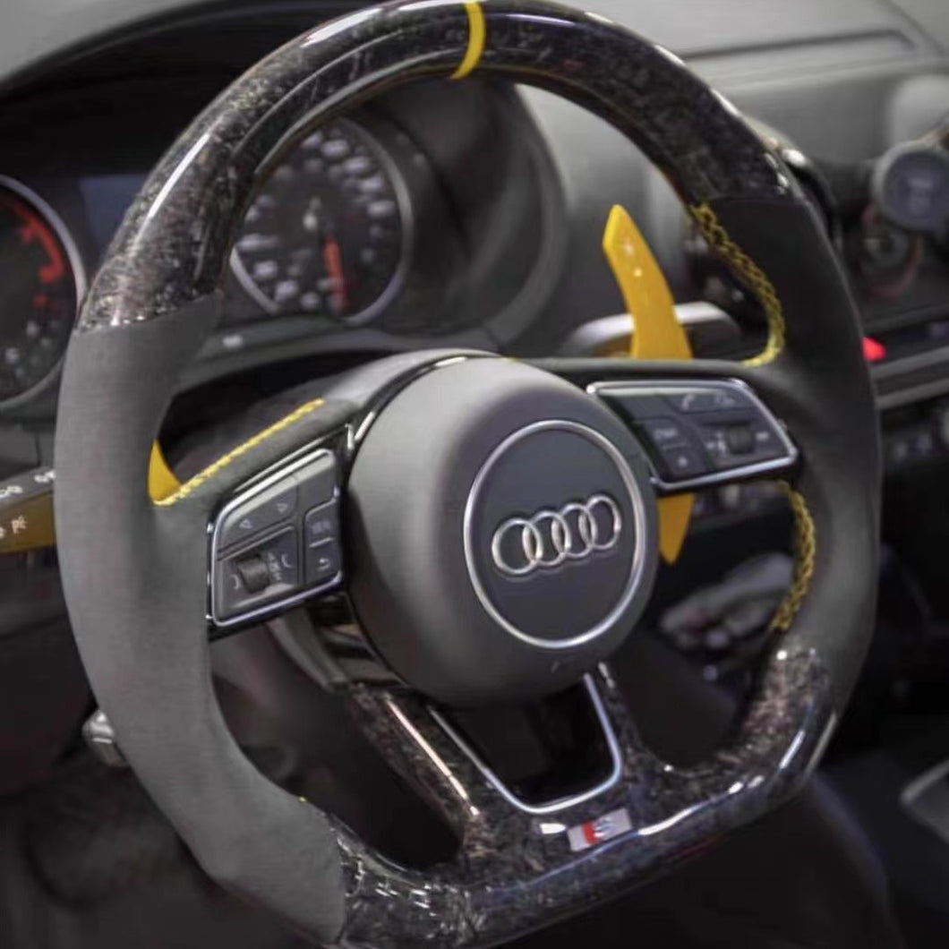 TTD Craft Audi B9 A3 A4  A5 S3 S4 S5 RS3  RS4  RS5 Sport Forged Carbon Fiber Steering Wheel