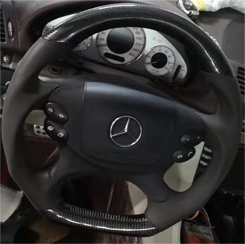TTD Craft BENZ W211 C219 R230 CLK55AMG CLK63AMG  CLS55AMG  CLS63AMG  G55AMG SL55AMG SL65AMG Carbon Fiber Steering wheel