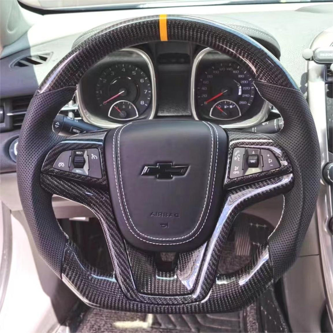 TTD Craft Chevrolet 2013-2015 Camaro / 2011-2015 Cruze / 2013-2015 Malibu / 2012-2023 Trax / 2011-2015 Volt 71 / 2012-2020 Sonic Carbon Fiber Steering Wheel