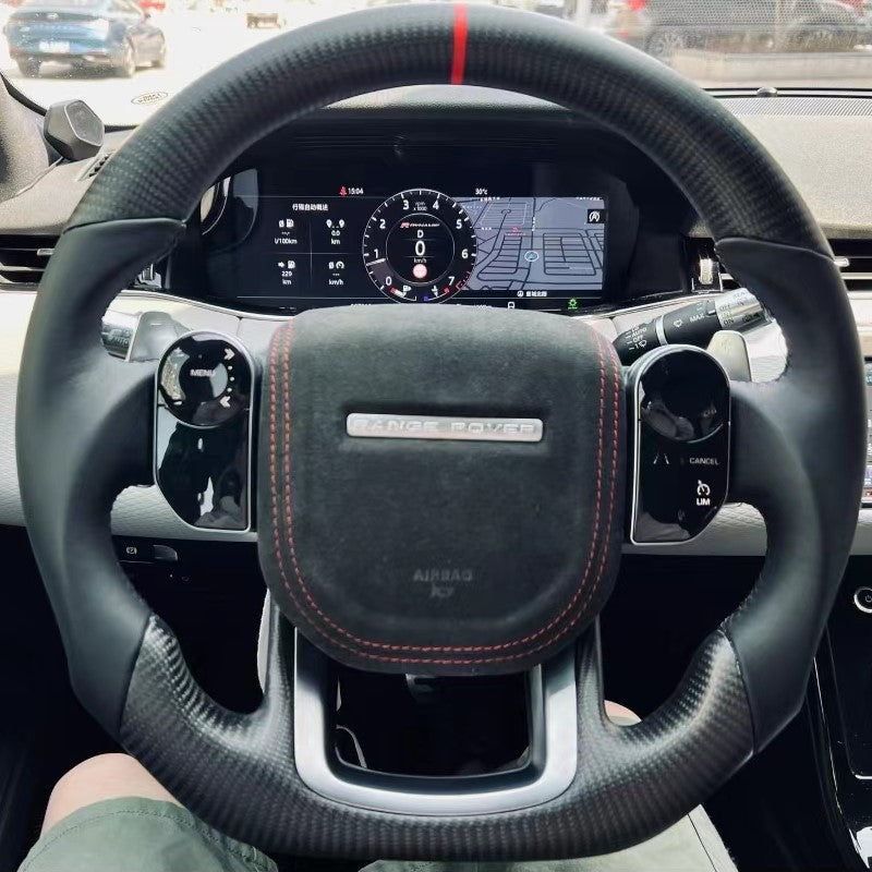 TTD Craft 2020-2023 Discovery Sport /2014-2021 Range Rover / 2020-2022 Range Rover Evoque / 2018-2020 Range Rover Velar Carbon Fiber Steering Wheel