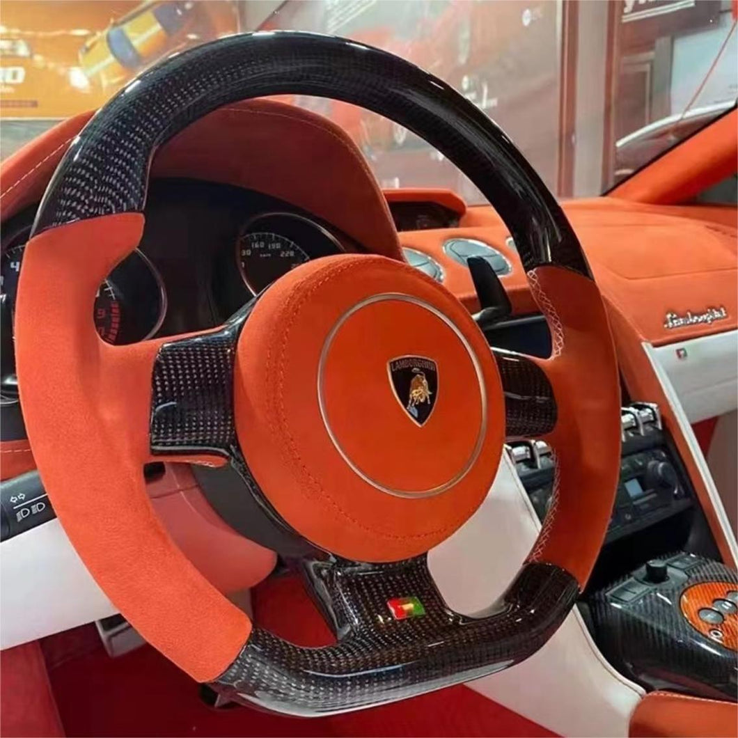 TTD Craft Lamborghini 2004-2014 Gallardo Carbon Fiber Steering Wheel